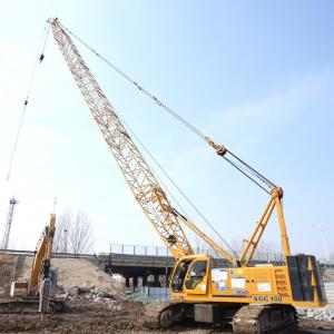 Quality 100T 13-52m Boom Crawler Crane In Railway Construction 9-18m Jib Length wholesale