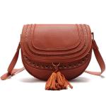 2016 spring new shoulder bag rivets tassel handbag