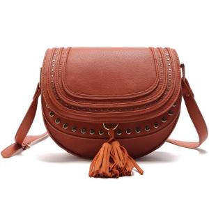 Quality 2016 spring new shoulder bag rivets tassel handbag wholesale