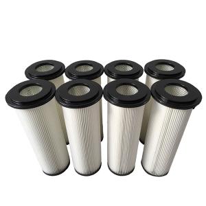 Quality 30 Micron Pleated Filter Cartridge Glass Fiber 95% Cleaner Dust Removal Filter wholesale
