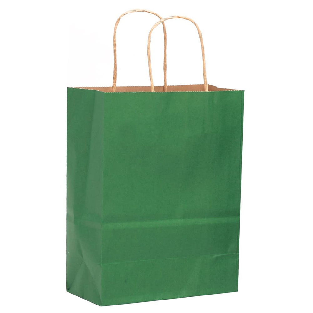 CMYK 4 Color Offset Printing Kraft Paper Bags With Handle For Business Gravure Printing