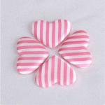 Stripe Satin Ultrasonic Embossing Flowers Crafts Heart Padded Valentines Day