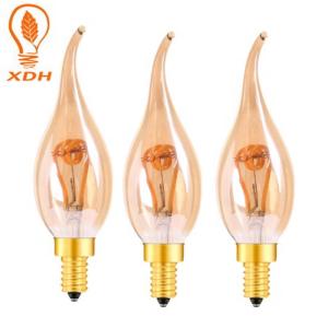 Quality 6000K Spiral LED Filament Bulb 35*110mm E12 Edison Bulb 25000hours wholesale