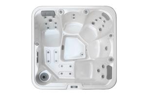 Quality E-371S 2M*2M Pearl White Acrylic Massage Hot Tubs For Outdoor Jacuzzi wholesale