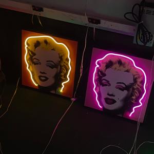 Quality Custom UV famous People neon sign 12v silica gel led neon sign waterproof signage wholesale