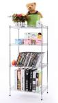 4 Tier Stainless Steel Wire Shelves Customized Logo Non - Folding Rack