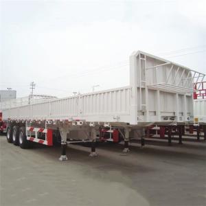 Quality CIMC 40Ton Tri Axle Sideboard Dropside Truck Flatbed Trailers wholesale