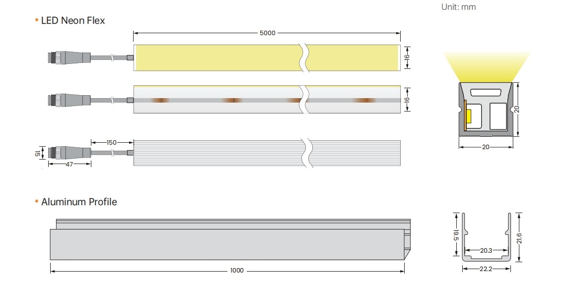 12W 15W Custom Side Bend LED Strip CV Or DMX512 Flexible Led Strips Support OEM