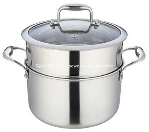 Quality 18,20,22,24cm Home cooking stainless steel large cooking stock pot induction cooker stew pot wholesale