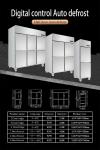 Commercial Upright Fridge Fan Cooling Kitchen Self-close Fridge for Restaurant