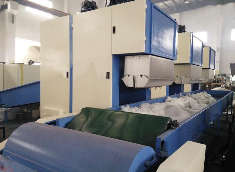 Automatic feeding synthetic Fiber cotton bale opener machine used in nonwoven production line
