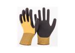 15G Nylon Spandex Sandy Nitrile Coated Work Gloves For Excellent Grip Customized