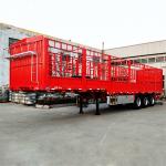 3/4 Axles 40ft Side Wall Heavy Duty Semi Trailers / Low Bed Semi Trailer Truck