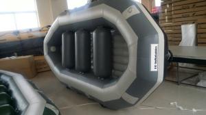 Quality OEM Eight Person 0.9mm PVC Fabric Inflatable Raft Party Boat With 500cm Length wholesale