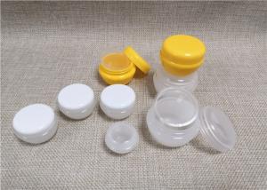 Quality Recycable Plastic Cosmetic Jars Orange / Translucent Color Small Volume wholesale