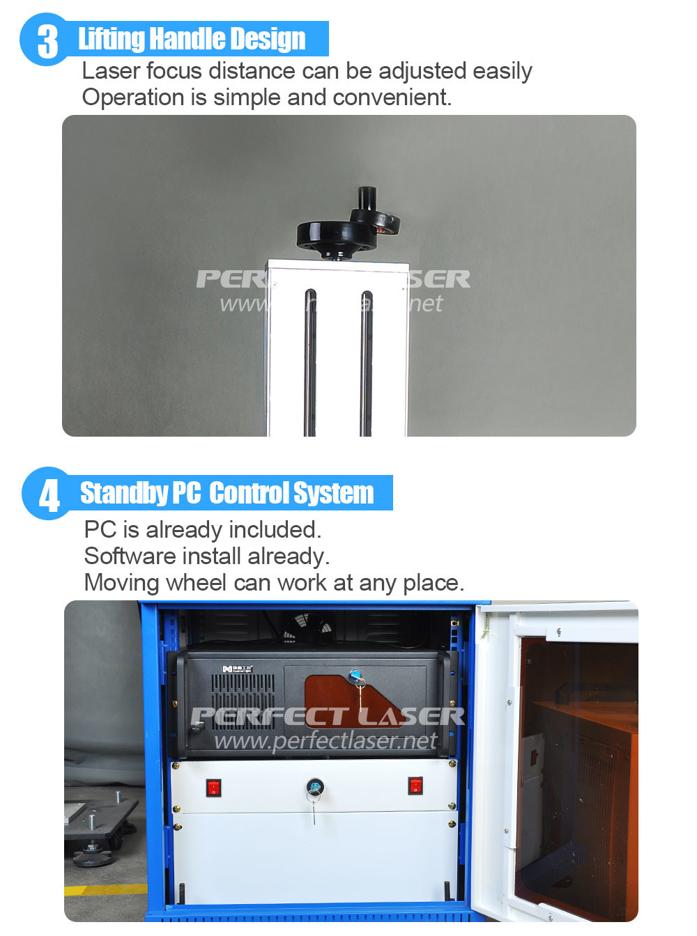 30w 60w Co2 Laser Marking Machine Water Cooling For Wood Glass Plastics Leather