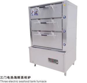 Quality Three Door Electric Seafood Tank Furnace Commercial Electric Steamer wholesale
