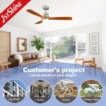 Indoor Decorative Wooden Blades Ceiling Fan for Restaurant 1stshine CCC/CE/ROHS