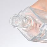 Square Glass Bottle for Wine Brandy Vodka Whisky Made of Healthy Lead-free Glass