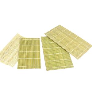 Quality Disposable Green Bamboo Sushi Rolling Matt Sheet 24x24cm wholesale