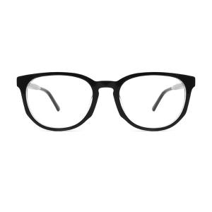 Quality Retro Eyeglasses Unisex Round Acetate Glasses Non Prescription AC Lens wholesale