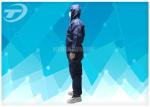 Durable Non Woven Fabric Blue Disposable Coveralls Chemical Resistant Coveralls