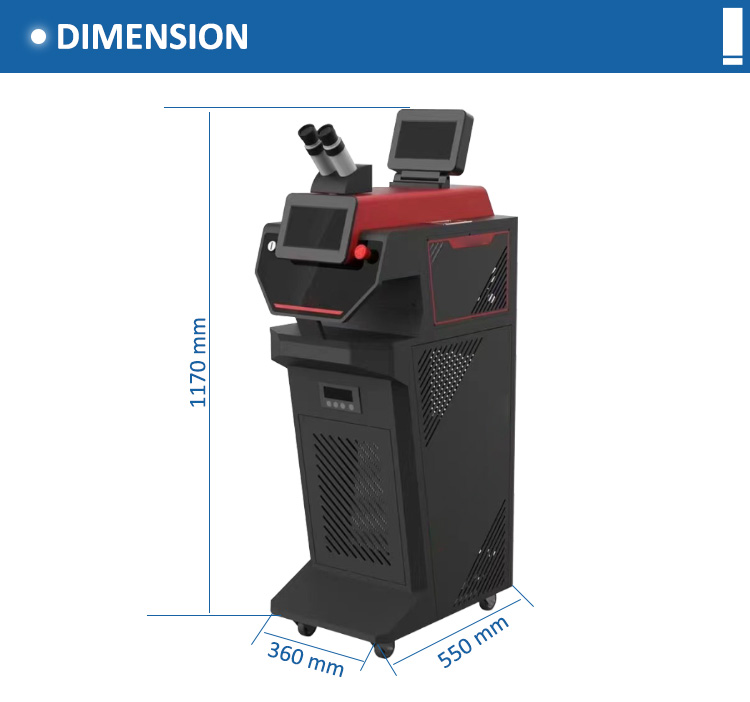 200W Enclosed Spot Jewelry Laser Welding Machine 1064nm Wavelength