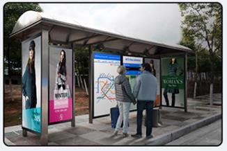 Outdoor Digital Signage LCD Advertising Display Floor Standing 8ms