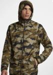 Wicking Fabric Mens Camo Windbreaker Jacket For Workout Full Zip Type