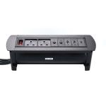 Business Desk Mounted Power Sockets Motorized Flip Plug ODM