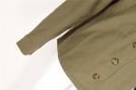 Olive Ladies 100% Cotton Chino Coats And Jackets Clothing Nice Printing