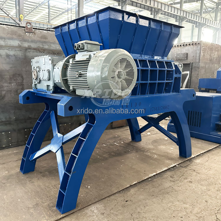 Aluminum Iron Double Shaft Shredder Machine 300-22000Kg/Hour Twin Shaft Shredder