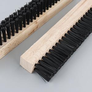 Quality Industrial Custom Lath Brush Pvc Base Nylon Material Brushes For Dust Removal wholesale