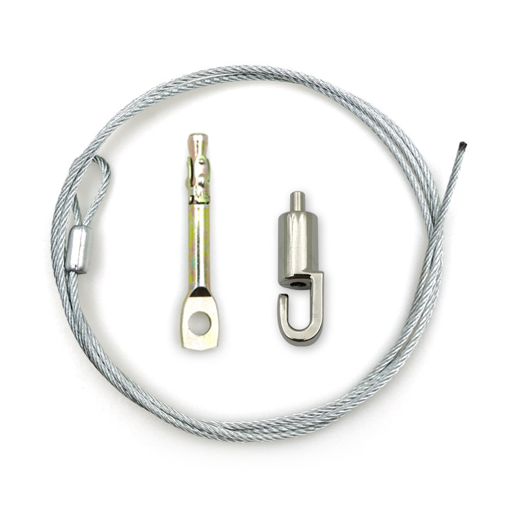 Cable Suspension Kit Ceiling Mounted Metal Cable Hook Gripper System For Sound Dampening Panels