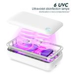 6pcs Lamps UVC Mobile Phone Disinfection Box 10W Sterilization Box For Phone