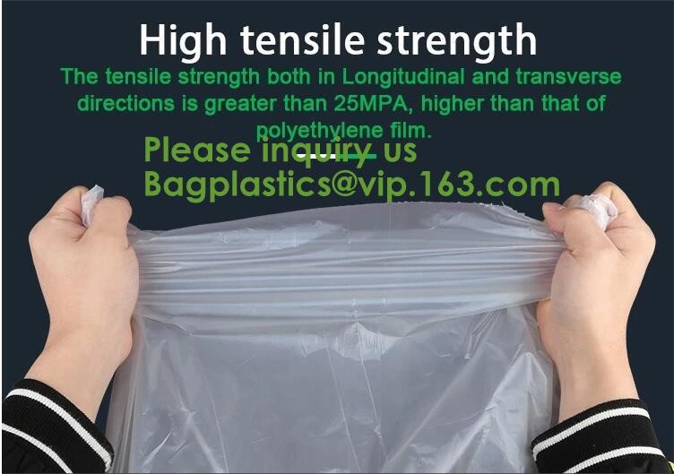 Heavy Duty Compostable T-shirt Handle Tie Plastic Roll Garbage Bags Trash Bags, t shirt carry bags, bagease, bagplastics