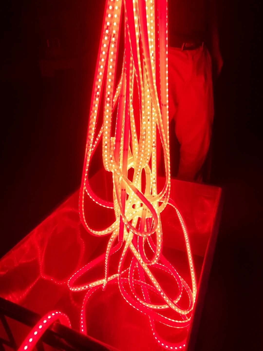 BK-MS72-36V(G) Single Red color led strip lights Wateproof IP68 Plug & Play connection system in tunnel or mining