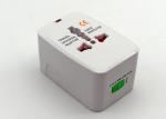 2 USB Port Charger Electric Plug Adapter , Universal World Power Plug Adapter