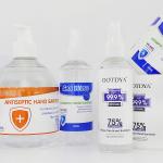 Waterproof Hand Wash Bottle Label Roll Custom Disinfectant Adhesive Sticker