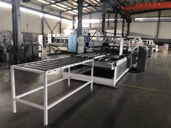 ISO Auto Folder Gluer Machine , 4 6 Corner Corrugated Box Folding Machine