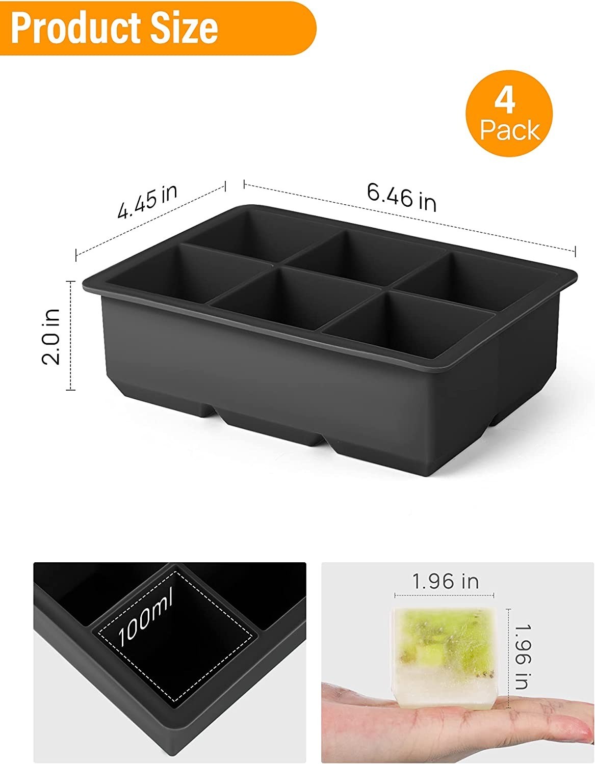 Waterproof Lightweight Silicone Ice Lolly Moulds , Leakproof Silicone Ice Cream Maker