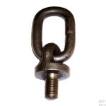 Galvanized Carbon Mild Steel Eye Bolt With Oval Link BS4278-2