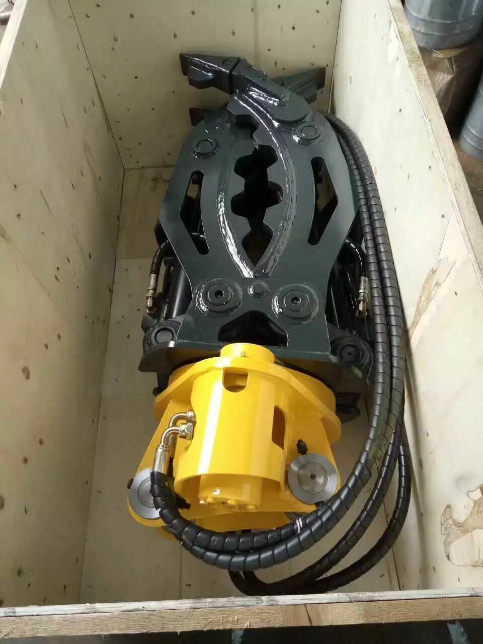 Rotating Grapple Wooden Grapple Excavator Hammer Breaker , Hydraulic Rock Hammer