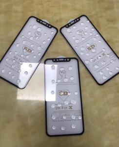 Quality Colorful glass screen protector for iphone X 5D wholesale