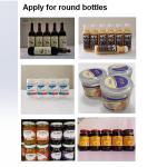 Stainless Steel Automatic Vial Labeler for Round Bottles in Industrial Food