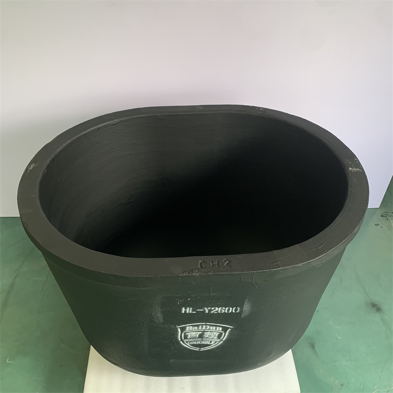 Graphite Materials Thermal Expansion Coefficients Metal Melting Silicon Carbide Graphite Oval Type Crucible