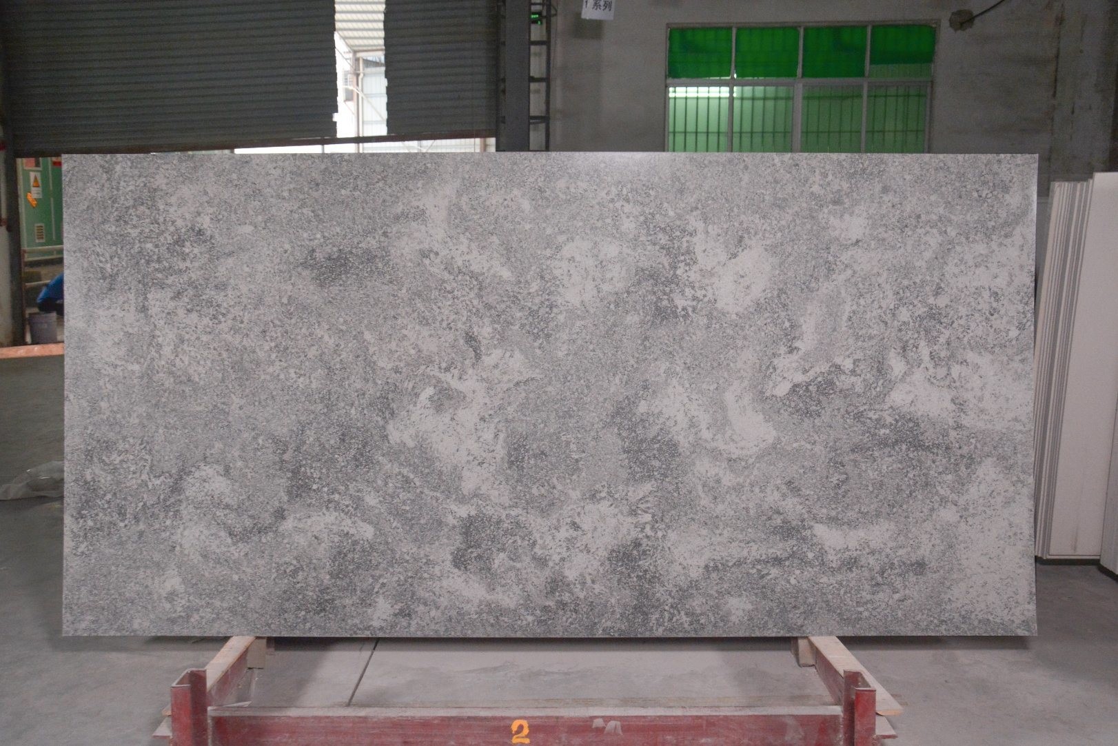 15mm thickness Calacatta Artificial Quartz Stone for Kitchen Countertops