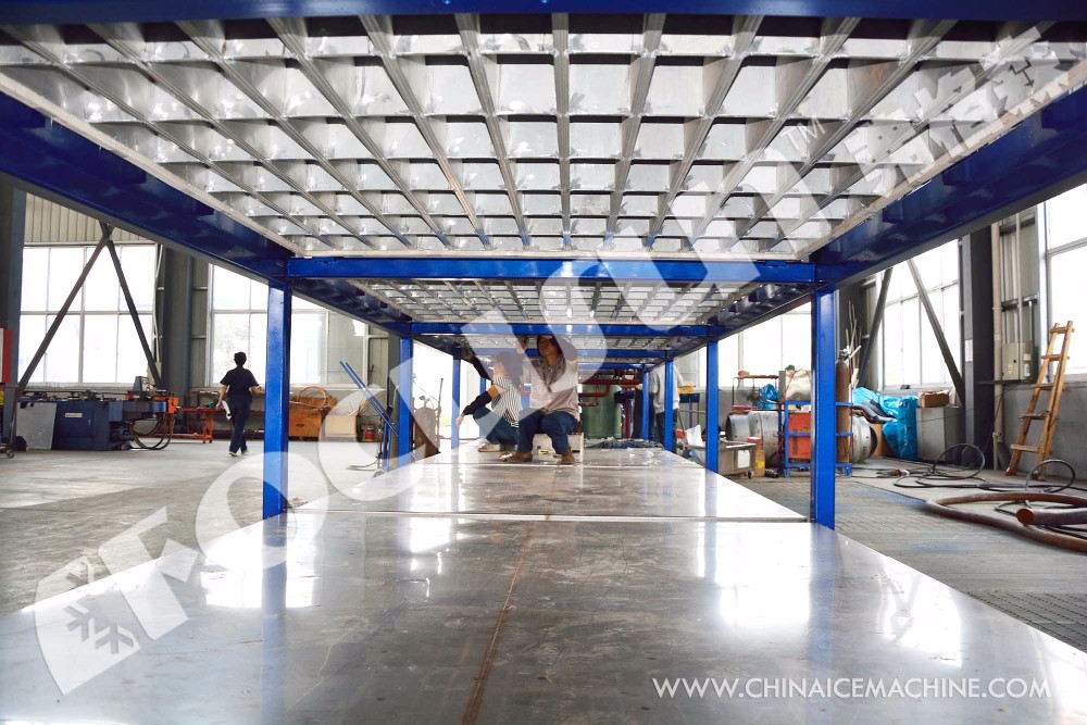 Compressor Direct Refrigeration Block Ice Machine For Large Ice Production