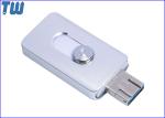 Sliding Metal 64GB Thumb Drive USB 3.0 OTG 3IN1 Disk iPhone Adroid