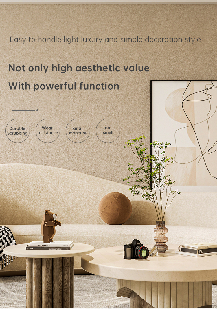 High Glossy Anti-Crack Venetian Plaster Wall Paint with Strong Adhesion and Batch Tools